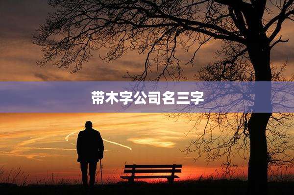 带木字公司名三字