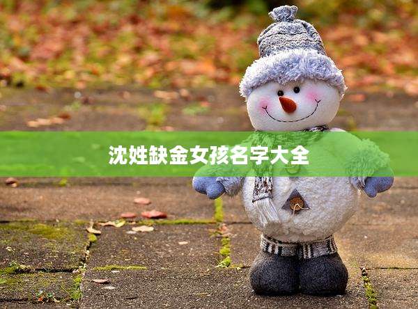 沈姓缺金女孩名字大全