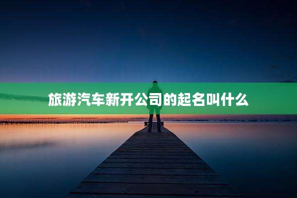 旅游汽车新开公司的起名叫什么