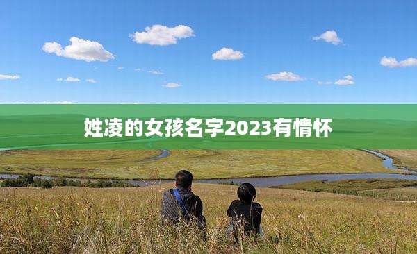 姓凌的女孩名字2023有情怀