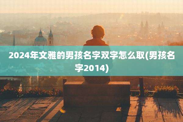 2024年文雅的男孩名字双字怎么取(男孩名字2014)