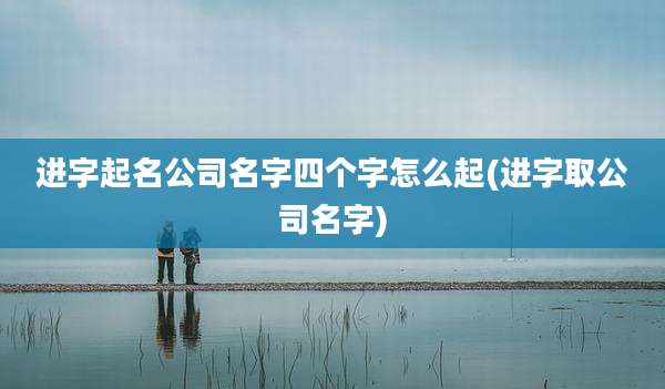 进字起名公司名字四个字怎么起(进字取公司名字)
