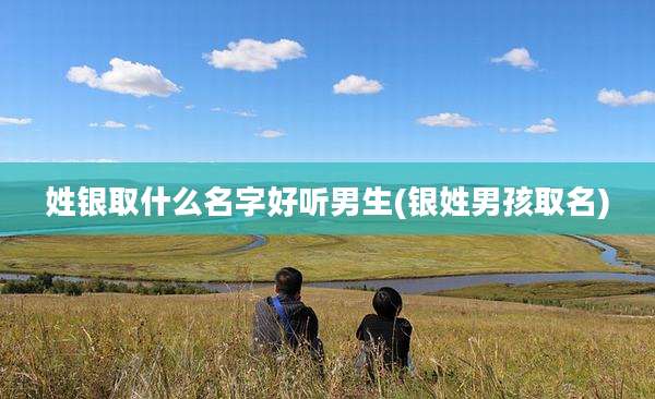 姓银取什么名字好听男生(银姓男孩取名)