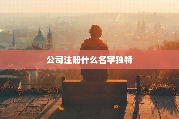 公司注册什么名字独特