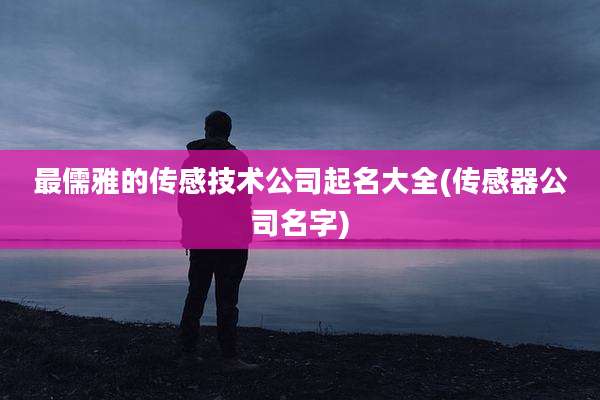 最儒雅的传感技术公司起名大全(传感器公司名字)