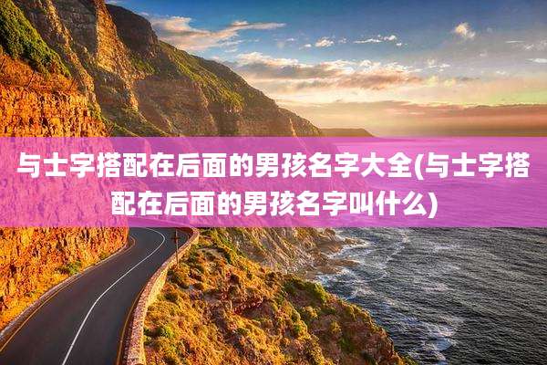 与士字搭配在后面的男孩名字大全(与士字搭配在后面的男孩名字叫什么)