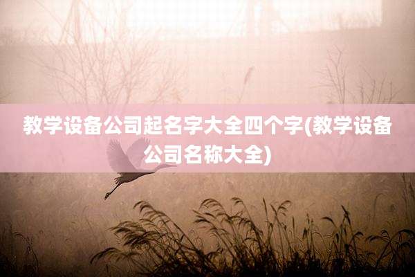 教学设备公司起名字大全四个字(教学设备公司名称大全)