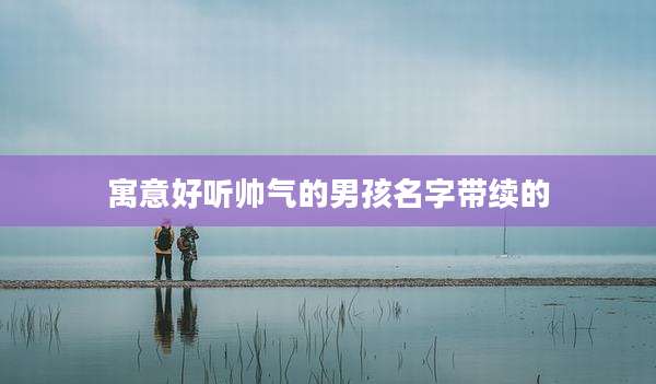 寓意好听帅气的男孩名字带续的