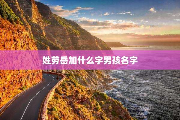 姓劳岳加什么字男孩名字