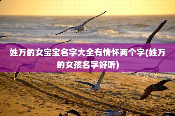 姓万的女宝宝名字大全有情怀两个字(姓万的女孩名字好听)