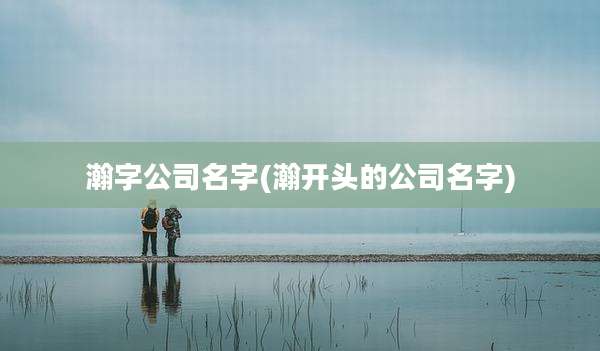 瀚字公司名字(瀚开头的公司名字)