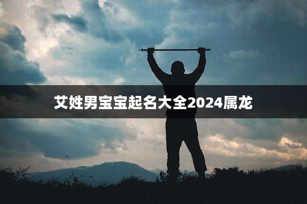 艾姓男宝宝起名大全2024属龙