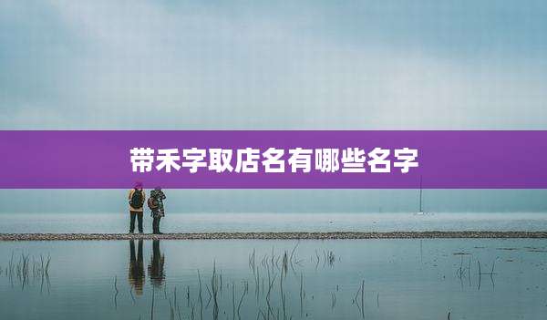 带禾字取店名有哪些名字