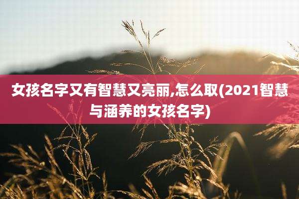 女孩名字又有智慧又亮丽,怎么取(2021智慧与涵养的女孩名字)