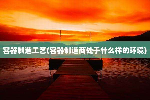 容器制造工艺(容器制造商处于什么样的环境)