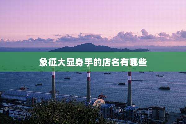 象征大显身手的店名有哪些