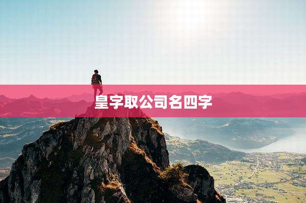 皇字取公司名四字