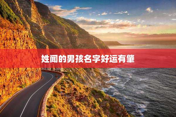 姓闻的男孩名字好运有肇