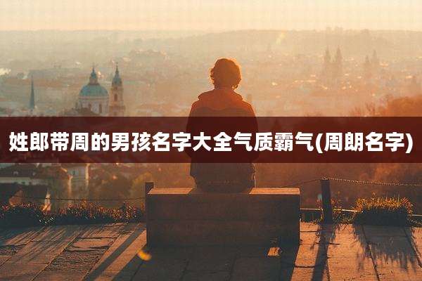 姓郎带周的男孩名字大全气质霸气(周朗名字)