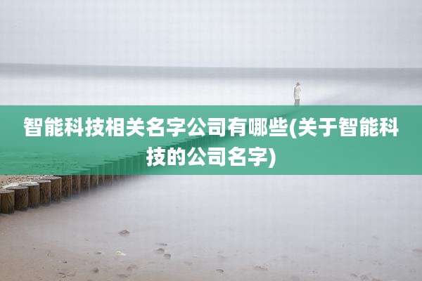 智能科技相关名字公司有哪些(关于智能科技的公司名字)