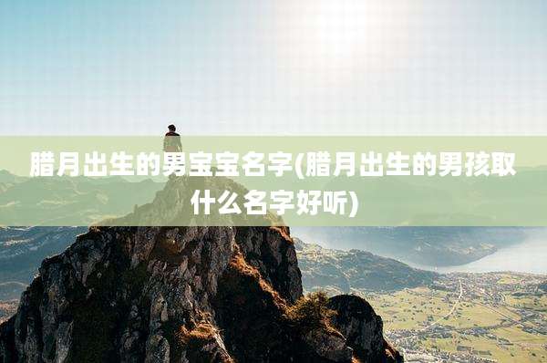 腊月出生的男宝宝名字(腊月出生的男孩取什么名字好听)