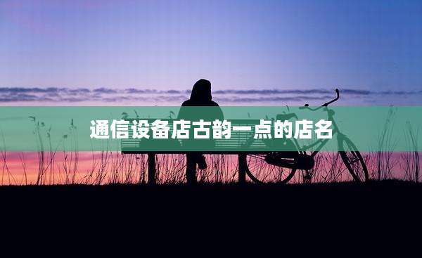 通信设备店古韵一点的店名