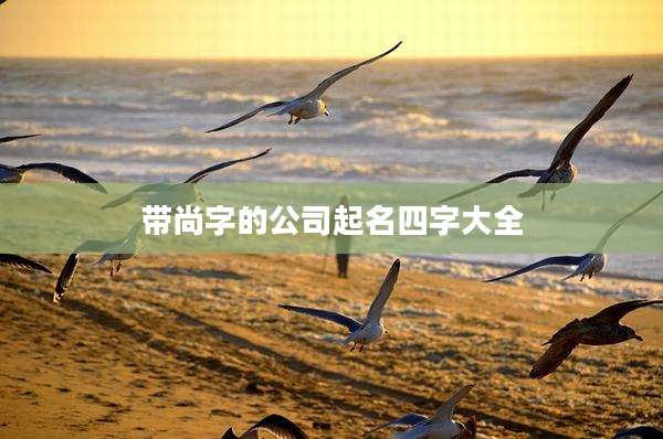 带尚字的公司起名四字大全