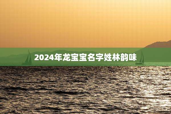 2024年龙宝宝名字姓林韵味