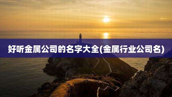 好听金属公司的名字大全(金属行业公司名)