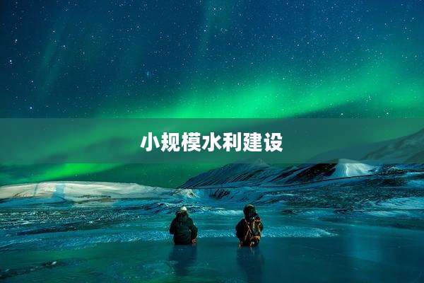 小规模水利建设