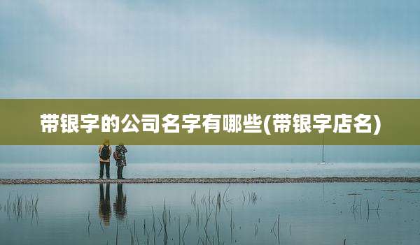 带银字的公司名字有哪些(带银字店名)