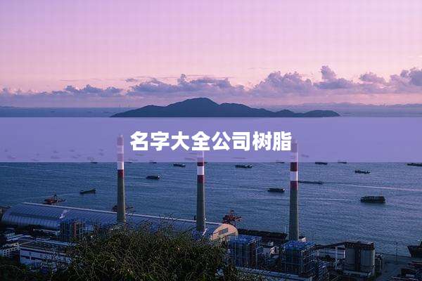 名字大全公司树脂
