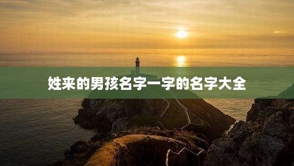 姓来的男孩名字一字的名字大全