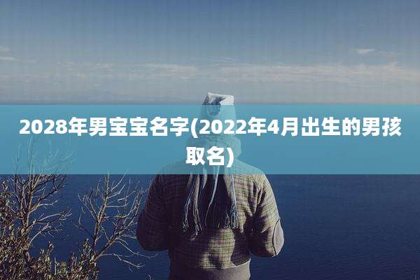 2028年男宝宝名字(2022年4月出生的男孩取名)
