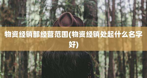 物资经销部经营范围(物资经销处起什么名字好)