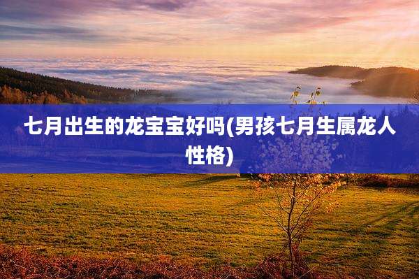 七月出生的龙宝宝好吗(男孩七月生属龙人性格)