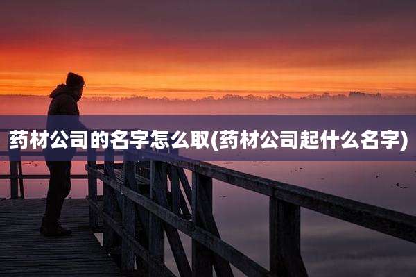 药材公司的名字怎么取(药材公司起什么名字)