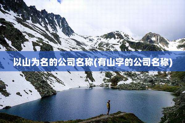 以山为名的公司名称(有山字的公司名称)
