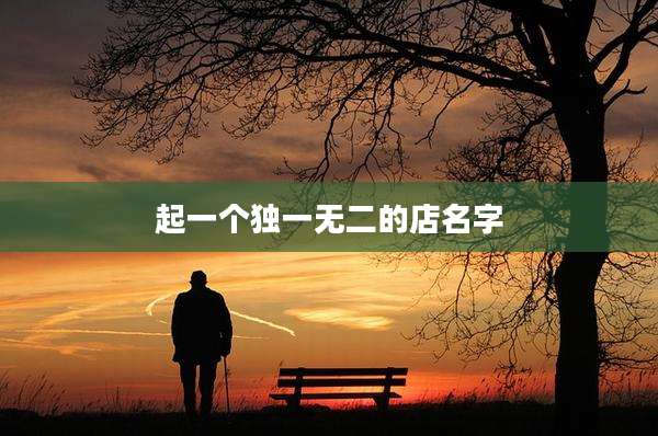 起一个独一无二的店名字