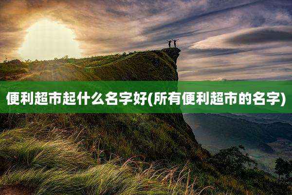 便利超市起什么名字好(所有便利超市的名字)