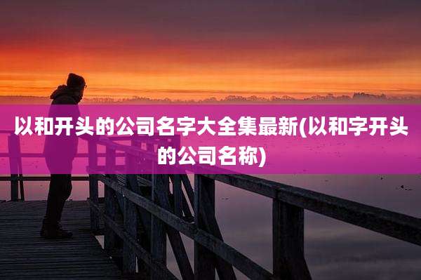 以和开头的公司名字大全集最新(以和字开头的公司名称)