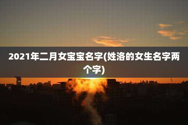 2021年二月女宝宝名字(姓洛的女生名字两个字)
