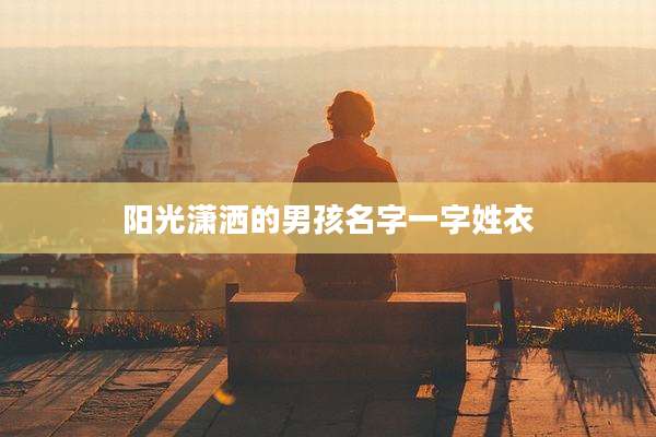 阳光潇洒的男孩名字一字姓衣