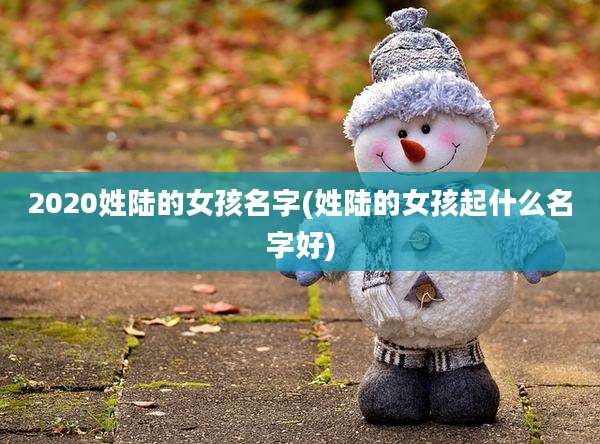 2020姓陆的女孩名字(姓陆的女孩起什么名字好)