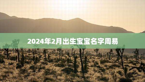 2024年2月出生宝宝名字周易