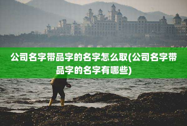 公司名字带品字的名字怎么取(公司名字带品字的名字有哪些)