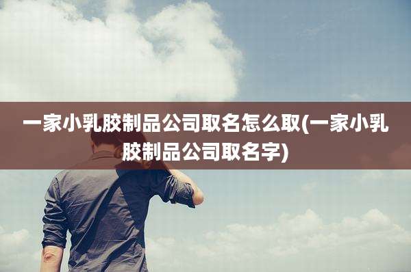 一家小乳胶制品公司取名怎么取(一家小乳胶制品公司取名字)