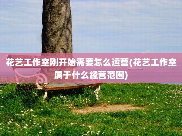 花艺工作室刚开始需要怎么运营(花艺工作室属于什么经营范围)