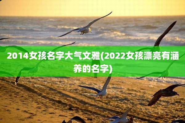2014女孩名字大气文雅(2022女孩漂亮有涵养的名字)