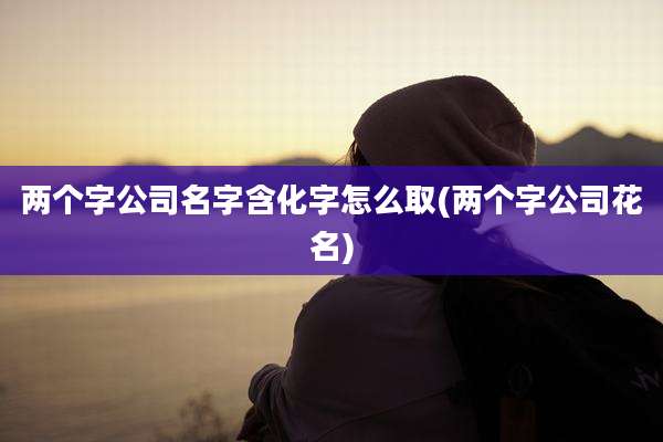 两个字公司名字含化字怎么取(两个字公司花名)